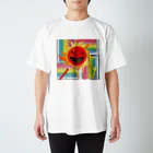 Kasaco's Design Roomの太陽と色鉛筆 Regular Fit T-Shirt