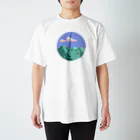 memo-s notesのcows+mountain  Regular Fit T-Shirt