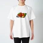 もよよのイラストショップの鶏の唐揚げ スタンダードTシャツ