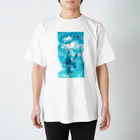 Haるの「青に沈む。」 Regular Fit T-Shirt