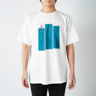 Riki Design (Okinwa Fishing style)の魚影~アタリ!_ロゴブラック Regular Fit T-Shirt