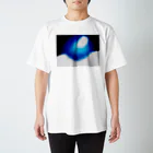 カメラを買うために写真を売る店の青いバラ スタンダードTシャツ