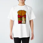 保護猫支援ショップ・パール女将のお宿のnyaonyao potato🍟 スタンダードTシャツ