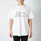 MIYAGI CHIKA suzuri-shopのふわふわ犬 スタンダードTシャツ