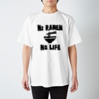 麦畑のNO RAMEN NO LIFE Regular Fit T-Shirt