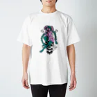 tama.llustrationのロックT ROCK'N PUNK - 悪魔ちゃん  SKULL スタンダードTシャツ