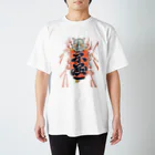 kota_nakatsuboの不屈と書かれた提灯に乗った龍 しょんぼり Regular Fit T-Shirt