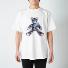 さかたようこ / サメ画家のサメ好きのためのテディベア| Water Purple Regular Fit T-Shirt