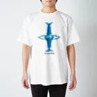 藝 UeL ＠アート事務局作品のMa Bhakti Hima Giri先生　青 Regular Fit T-Shirt