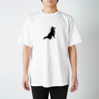 ワンゴーワークス/OneGo WORKSの黒柴　マテ Regular Fit T-Shirt