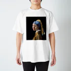 art-standard（アートスタンダード）のヨハネス フェルメール（Johannes Vermeer） / 真珠の耳飾りの少女(The Girl with a Pearl Earring) 1665 スタンダードTシャツ