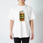 JAMTODAYのハーバーガーねこ Regular Fit T-Shirt