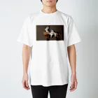 ほたての何かを待っている猫 Regular Fit T-Shirt