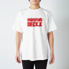 mimitabDECK.Kの耳たぶでっけー（赤ロゴ） スタンダードTシャツ