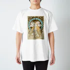 絵を頑張りたい人_ユキのミュシャ風デザイン Regular Fit T-Shirt