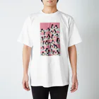 猫鳴きのペンギンピンク Regular Fit T-Shirt