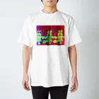 愉快レトロ雑貨屋★39太郎のぶれぶれRGBうさぎ Regular Fit T-Shirt