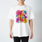 sandy-mのレースのお花畑 トロピカルカラー スタンダードTシャツ