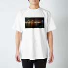 月華の夜上海船上情景 スタンダードTシャツ