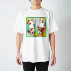 UMEKOtoUNICOのジャックラッセルテリア　２ スタンダードTシャツ