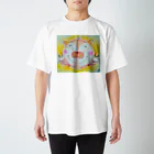 cdjd4のcdjd4 ぶたちゃん　Happy Piggy Regular Fit T-Shirt