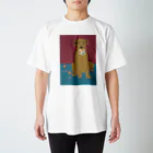 DOG DOG DOGのボール遊び　茶犬 スタンダードTシャツ