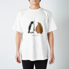 ゆずぽんずのオウサマペンギン親子 スタンダードTシャツ