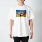 【全盲の絵描き】オバケのタムタムの【全盲の画家】ことりとワニ Regular Fit T-Shirt