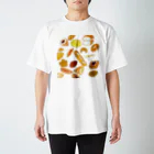 Draw freelyのパン大集合  スタンダードTシャツ