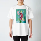 ペンギンパカリのペンギンTeaTime（グリーン） Regular Fit T-Shirt