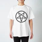 DRIPPEDのSATANIC PENTAGRAM-サタニック・ペンタグラム-ロゴ スタンダードTシャツ