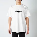 vlogger_Tamosanpoのvlogger_Tシャツ（黒文字ver2） Regular Fit T-Shirt