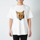 tankotantamaのなにも言わずともねこ好き宣言ができる❗️ドヤ顔ネコちゃん Regular Fit T-Shirt