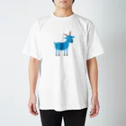 ttsoulの青いヤギ Regular Fit T-Shirt