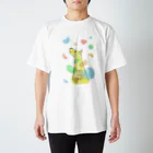 pandamosquitoのクライミングキリン スタンダードTシャツ