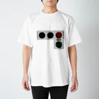 交通信号機等調整準備中の右折矢印付き小型信号機(低コスト灯器) Regular Fit T-Shirt