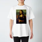 DRIPPEDのくわえタバコの女性 咥えタバコの女性 -the Mona Lis a モナ・リザ- Regular Fit T-Shirt