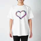 LalaHangeulのカラフルなサランヘヨでハートを描きました Regular Fit T-Shirt