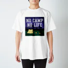 DRIPPEDのNO CAMP NO LIFE-ノーキャンプ ノーライフ- スタンダードTシャツ