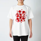 TOMの水玉赤ドット 隠れハート Regular Fit T-Shirt