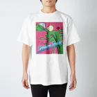 みけんこのぶちまけクリームソーダピンク スタンダードTシャツ