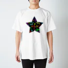 LalaHangeulのカラフルなハングルの宇宙 Regular Fit T-Shirt