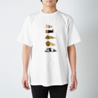 奇×屋の無気力な猫っぽい動物縦置き Regular Fit T-Shirt