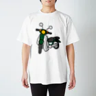 メッセージTシャツが好き♪の深緑色の小型バイクでツーリング01 Regular Fit T-Shirt
