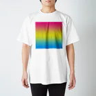 ぽぬぞぬのグラデーション　プライドフラッグ　パンセクシュアル スタンダードTシャツ