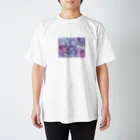 mofmof rab.のニュアンスカラーブルー Regular Fit T-Shirt