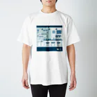 Teal Blue Coffeeの香るコーヒー Regular Fit T-Shirt