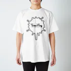 ともびろぐ -WERA-のペイントロゴ(白) スタンダードTシャツ