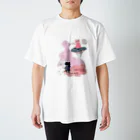 wokasinaiwoの土砂降りハート（ピンク） Regular Fit T-Shirt