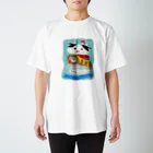 wokasinaiwoのこまめがバーガー（アクリル画） Regular Fit T-Shirt